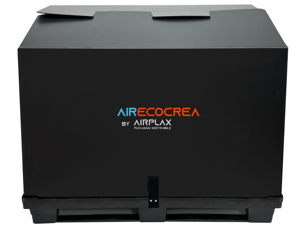 Airplax packaging sostenibile // aec-01-contenitore-scatola-riutilizzabile-bancale-plastica
